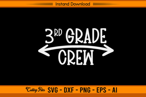 3rd Grade Crew Back to School SVG Tshirt