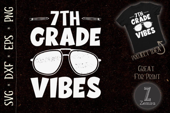 Back to School 7th Grade Vibes Teacher Graphics