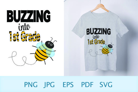 Back to School SVG 1st Grade Graphics & Templates