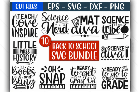 Back to School SVG Graphics for Crafts & Selling