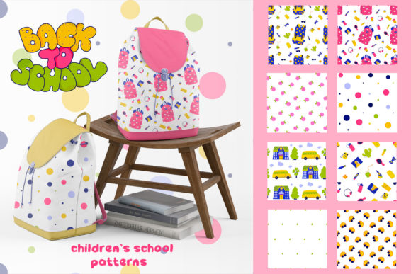 Digital Paper Back to School: Graphics and Patterns for Real Publishing