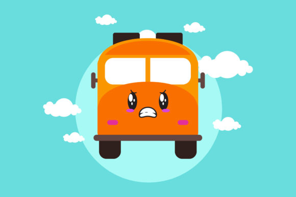 School Bus Back to School Circle Cloud: Graphics & Icons Review