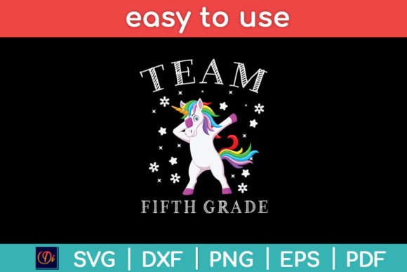 Team Fifth Grade Back to School Svg Graphics and Crafts